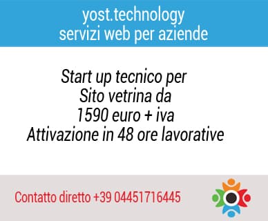 Siti vetrina da 1590 euro Siti vetrina da 1590 euro