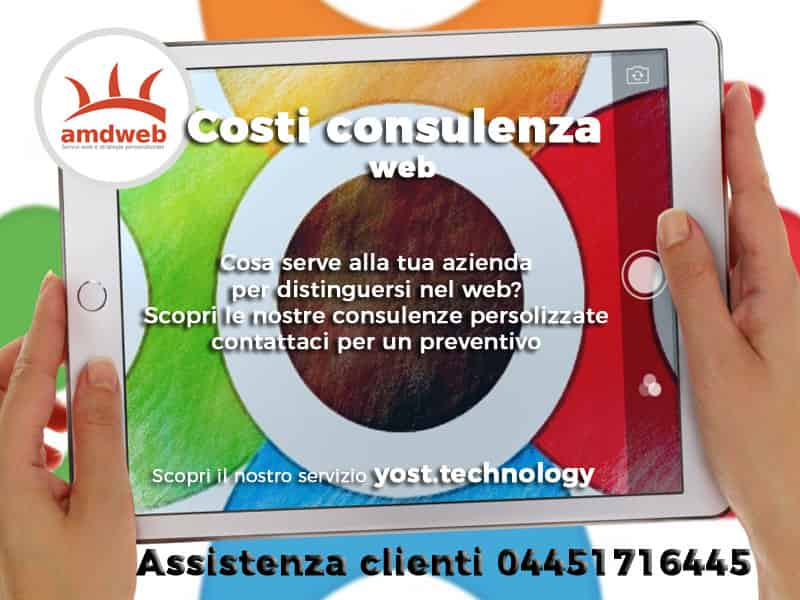 Costi consulenza Web