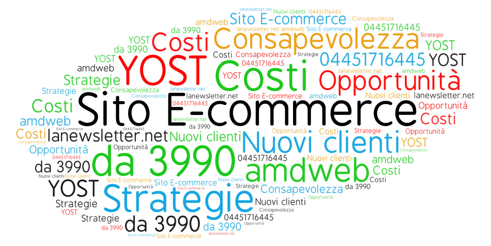 Sito e-commerce essenziale